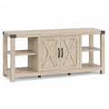 Mobile TV in Legno con Ante e Ripiani 150x40x60 cm